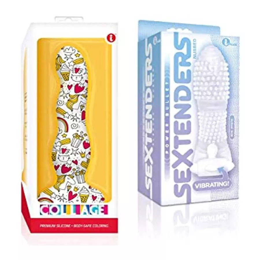 Sexy Gift Set Bundle of Cupcakes and Unicorns, Curvy, Silicone Dildo and Icon Brands Vibrating Sextenders, Nubbed Sexy Gift Set Bundle of Cupcakes and Unicorns, Curvy, Silicone Dildo and Icon Brands Vibrating Sextenders, Nubbed