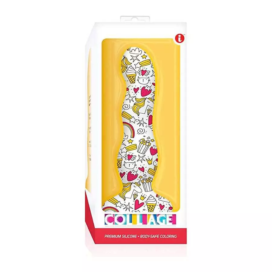 Sexy Gift Set Bundle of Cupcakes and Unicorns, Curvy, Silicone Dildo and Icon Brands Vibrating Sextenders, Nubbed