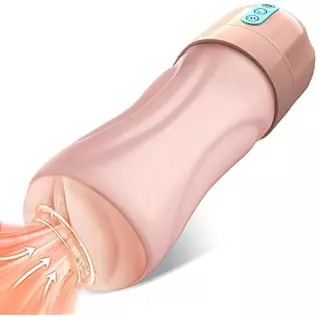 Automatic Male Masturbator, Sex Toys for Men 10 Vibrating & 5 Sucking Masturbators Cup with 3D Realistic Textured Adult Sex Toys