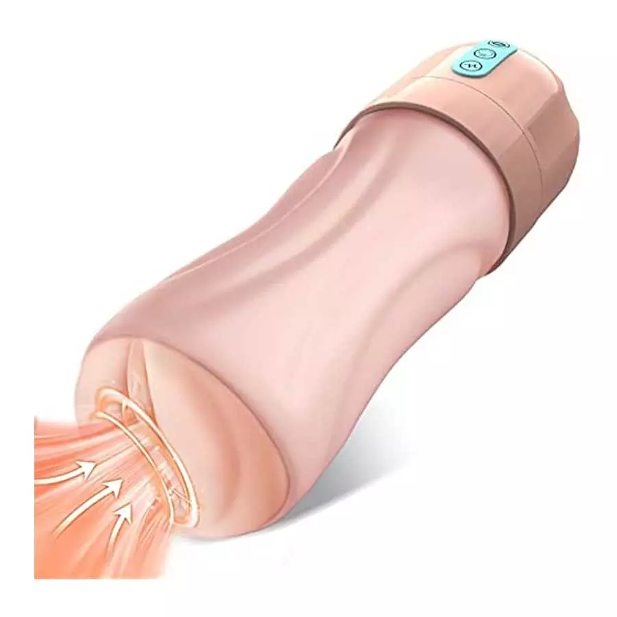 Automatic Male Masturbator, Sex Toys for Men 10 Vibrating & 5 Sucking Masturbators Cup with 3D Realistic Textured Adult Sex Toys