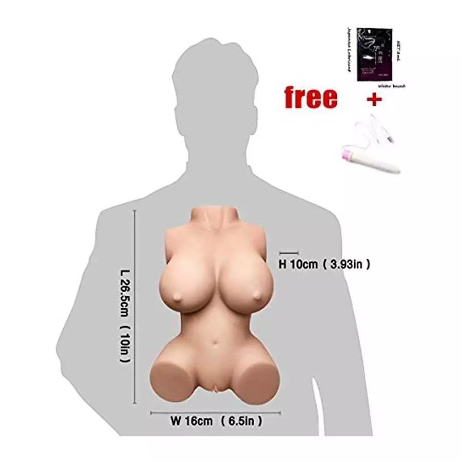 JBDK Adult Male Masturbator Toy Pocket Pussy,3 in 1 Sex Doll Male Masturbator with Realistic Big Boobs Vagina and Anal,Sexy doll