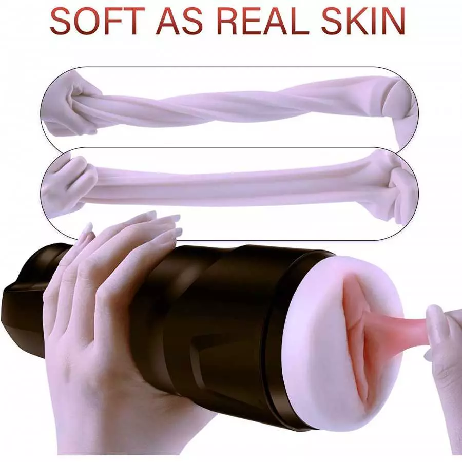 Yoekey Male Masturbator Male Masturbators Cup Male Sex Toys Realistic Texture Vagina for Penis Stimulation Adult Pleasure Men Se