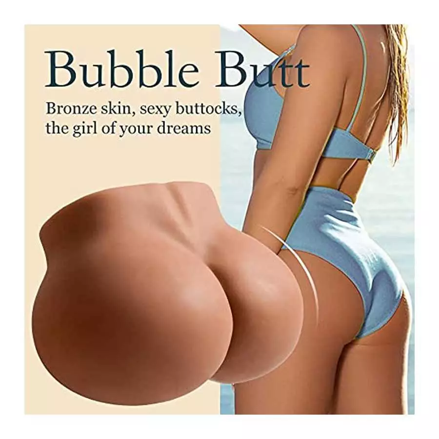 Male Masturbator Realistic Pocket Pussy for Men with Bronzed Skin, 6.4LB Lifelike Sex Doll Silicon Ass Sex Toy with 3D Vagina an