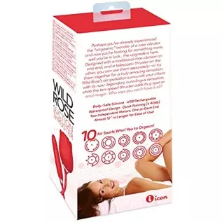 Sexy Gift Set Bundle of Wild Rose and Thruster and Icon Brands Vibrating Sextenders, Nubbed