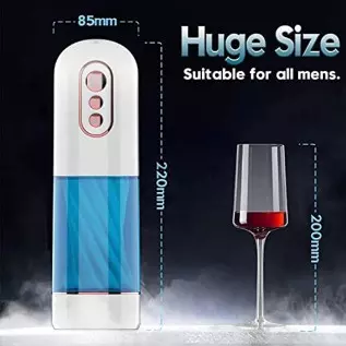 2022 New Automatic Male Masturbators - Upgraded 7 Vibration & Suction Hands Free Pocket Pussy Male Stroker with 3D Realistic Tex