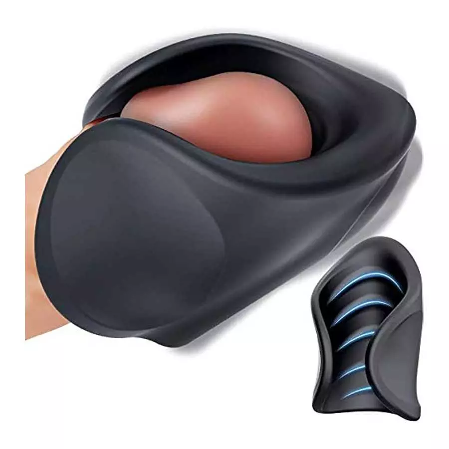 Male Vibrating Masturbator Vibrating Massager, Sex Stamina Prolonging Massager Penis Massage Erection, Glans Training Stimulatio