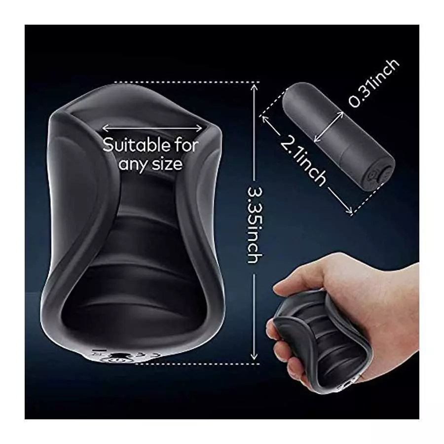 Male Vibrating Masturbator Vibrating Massager, Sex Stamina Prolonging Massager Penis Massage Erection, Glans Training Stimulatio