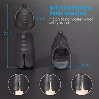 Automatic Male Masturbator Toys Dual Motor Vibration Penis Exerciser with 10 Vibration Modes for Testis Penis Glans Stimulation