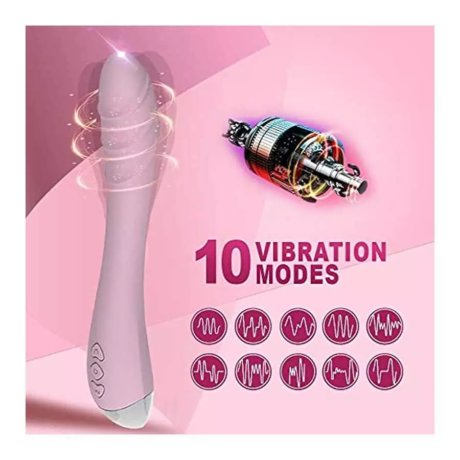 Realistic G-spot Dildo Vibrator for Women, Vaginal Anal Clitoris Stimulator for Solo Masturbation or Couple Lover Sex Things, Si