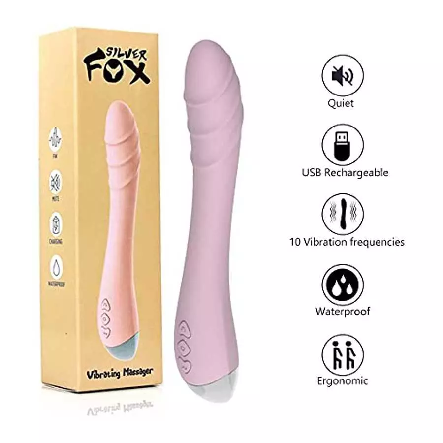 Realistic G-spot Dildo Vibrator for Women, Vaginal Anal Clitoris Stimulator for Solo Masturbation or Couple Lover Sex Things, Si