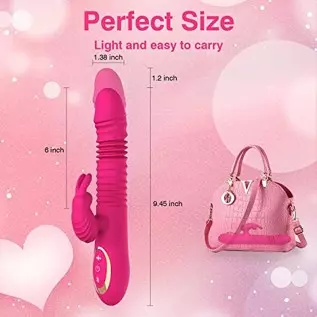 Thrusting Rabbit Pussy Anal Dildo Vibrator Adult Sex Toys with 20 Vibrating Modes for Women Clitoris Vagina Nipple Stimulator Ma Thrusting Rabbit Pussy Anal Dildo Vibrator Adult Sex Toys with 20 Vibrating Modes for Women Clitoris Vagina Nipple Stimulator Ma