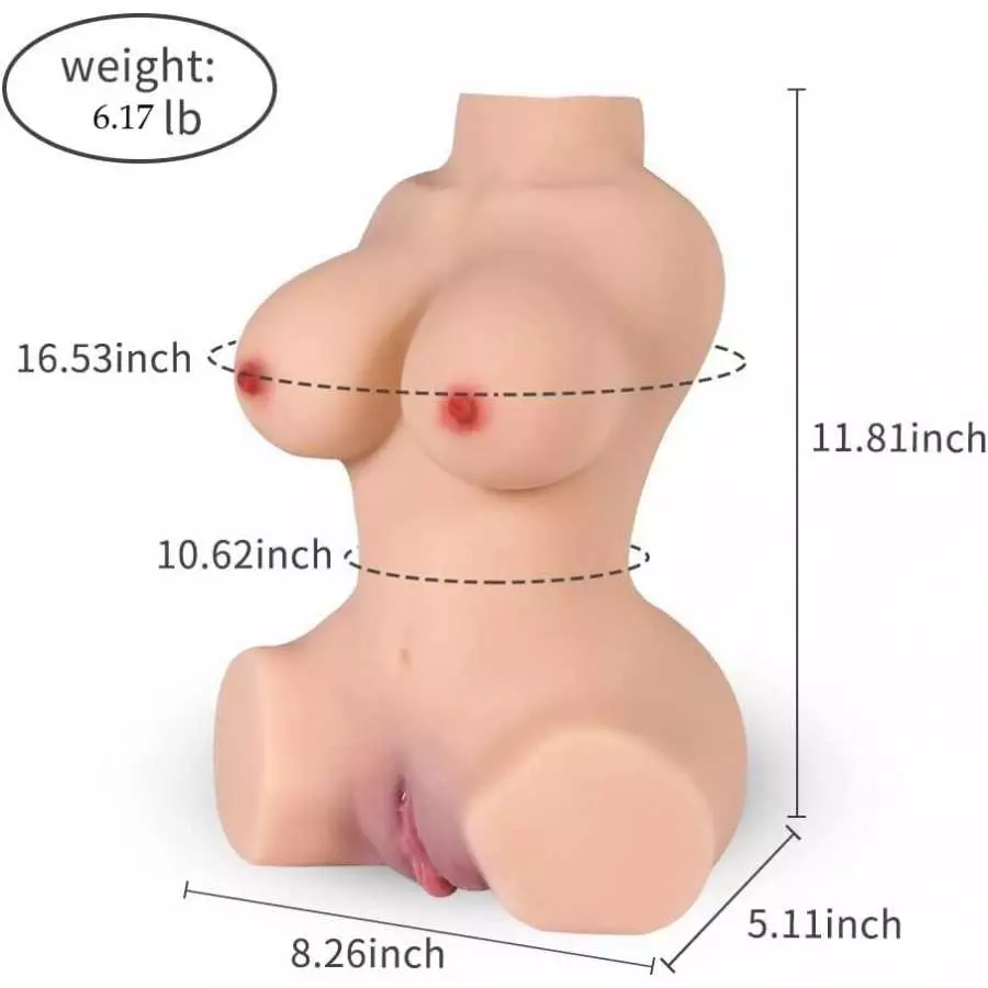 SexMeiYe 6.17LB Male Masturbator Sex Doll Male Masturbator Toys with Tight Vagina Anal Tunnels Female Lifelike Adult Love Doll w