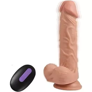Realistic Dildo Vibrator 8 Inch 20 Vibrating Dildo Machine Adult Sex Toy for Vaginal G Spot Anal Stimulation, Suction Cup Remote