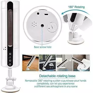 Automatic Male Masturbators Cup with 10 Thrusting & Rotating Vibrations for Men, Suction Base Adult with Silicone Hands Free Mal