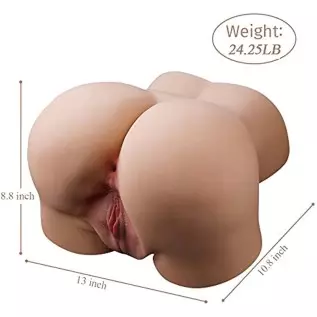24.5lb Sucting Vibrating Big Ass Realistic Vagina Love Doll Sex Toy for Men Male Masturbator Sex Doll Lifelike Pussy Rechargeabl