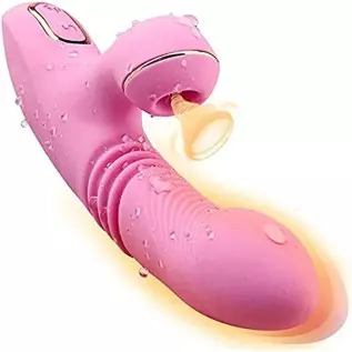 G-Spot Vibrator and Sucking Female Dildo Thrusting Sex Toy with 10 Frequency Vibration + 10-Frequency Mode, Anal Vibrating Adult G-Spot Vibrator and Sucking Female Dildo Thrusting Sex Toy with 10 Frequency Vibration + 10-Frequency Mode, Anal Vibrating Adult