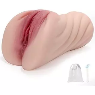 Lifelike Pocket Pussy Male Masturbator for Men with 3D Realistic Vagina and Tight Anal, Male Stroker for Men Masturbation with D