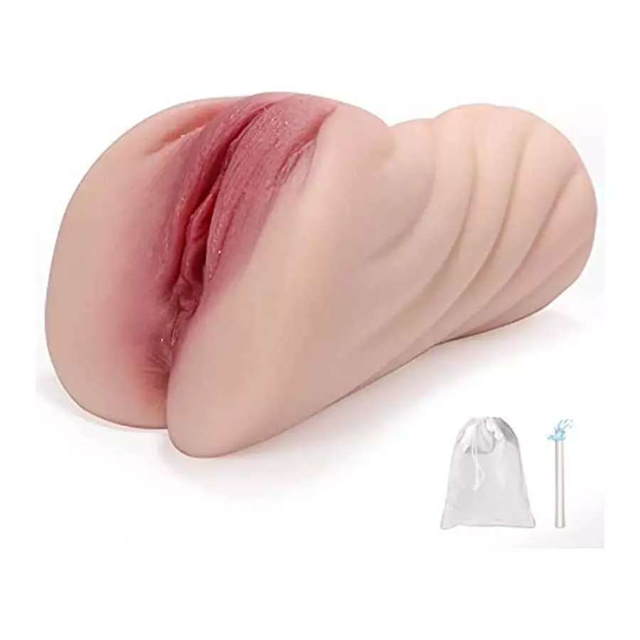 Lifelike Pocket Pussy Male Masturbator for Men with 3D Realistic Vagina and Tight Anal, Male Stroker for Men Masturbation with D