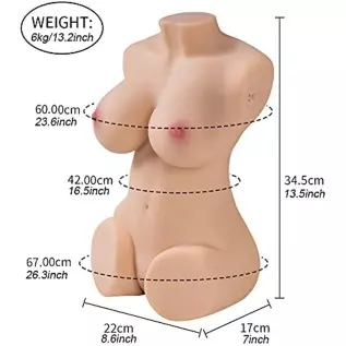 13.2LB BBW Stroker Sucting Vibrating Female Torso Sex Doll Ass Vagina Boobs Sex Toy for Men Male Masturbator Lifelike Pocket Pus 13.2LB BBW Stroker Sucting Vibrating Female Torso Sex Doll Ass Vagina Boobs Sex Toy for Men Male Masturbator Lifelike Pocket Pus