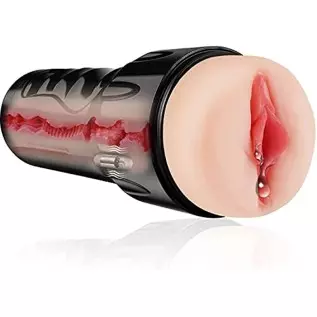 Male Masturbator Cup with 7 Inches Deepth Pocket Pussy,Men Masturbation Blowjob Toy with 10 Powerful Vibrations，Hands-Free Pocke