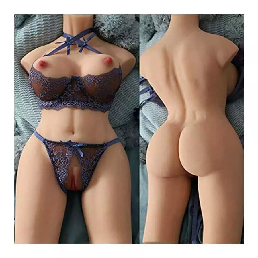 DAOMO Life-Size Sex Toy Adult Sex Doll with Busty Breast & Plump Ass & Flexible Legs, Female Torso for Male Masturbator, 19LB DAOMO Life-Size Sex Toy Adult Sex Doll with Busty Breast & Plump Ass & Flexible Legs, Female Torso for Male Masturbator, 19LB