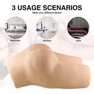 TOMYEUS 24 lbs Realistic Male Masturbator with Virgin Pussy and Anus, Life Size Pussy Ass Masturbator Sex Toys for Male Masturba