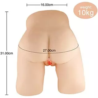 TOMYEUS 24 lbs Realistic Male Masturbator with Virgin Pussy and Anus, Life Size Pussy Ass Masturbator Sex Toys for Male Masturba