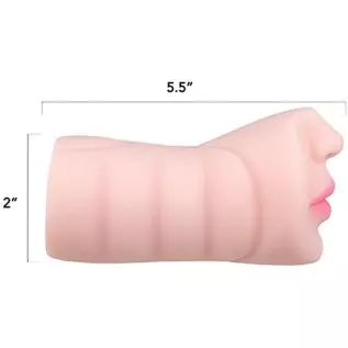 Oral Sex Simulator Mouth and Tongue Masturbation Sleeve Male Penis Stroker Oral Sex Simulator Mouth and Tongue Masturbation Sleeve Male Penis Stroker