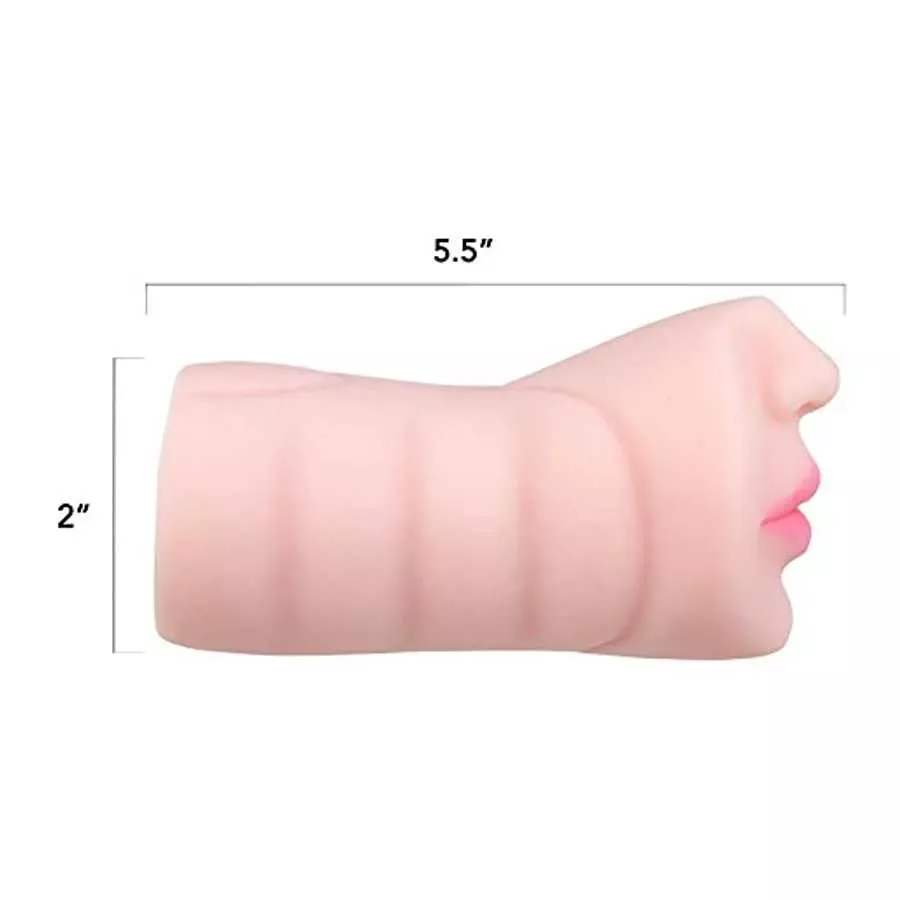 Oral Sex Simulator Mouth and Tongue Masturbation Sleeve Male Penis Stroker