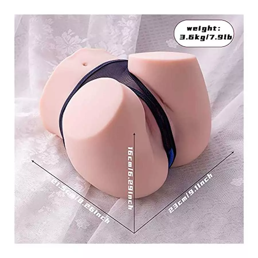 7.9lb 10 Frequency Vibrating Big Butt Male Masturbators Realistic Vagina Ass Sex Toy for Men Rechargeable Stroker Sex Doll Lifel