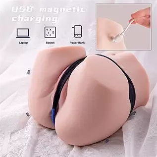 7.9lb 10 Frequency Vibrating Big Butt Male Masturbators Realistic Vagina Ass Sex Toy for Men Rechargeable Stroker Sex Doll Lifel