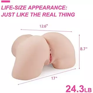 Y-NOT Male Masturbator Stroker Sex Toy TPE Pelvis + Fake Vagina Pussy Toy with Anal Stroker Canal, Realistic Butt Men Masturbato Y-NOT Male Masturbator Stroker Sex Toy TPE Pelvis + Fake Vagina Pussy Toy with Anal Stroker Canal, Realistic Butt Men Masturbato