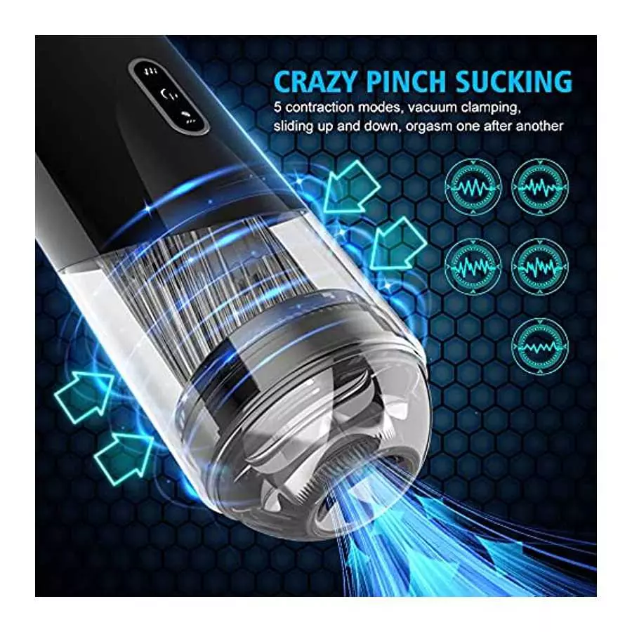 Automatic Sucking Vibrator masturbator for Men Powerful Suck Blowjob Machine Real Vagina Masturbation Cup Sex Toys for Men