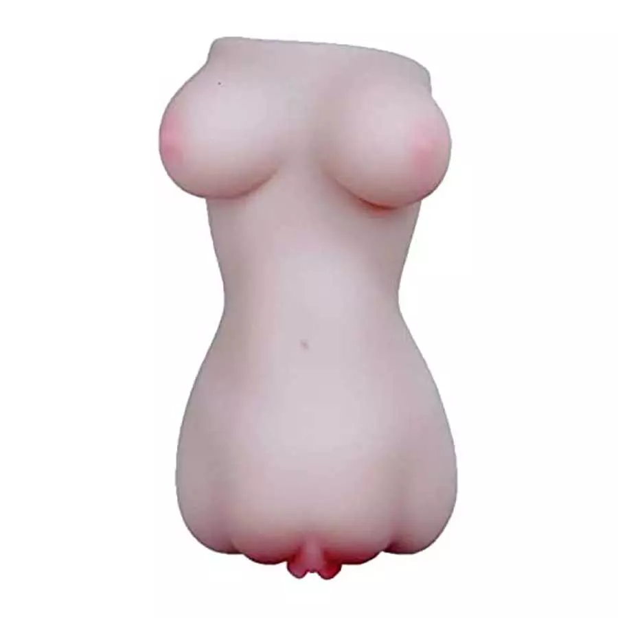 Mini Doll Male masturbator Toy Waterproof Pocket cat Ass Silicone Masturbation Cup for Men, Lifelike Female Torso, 4.0 Count