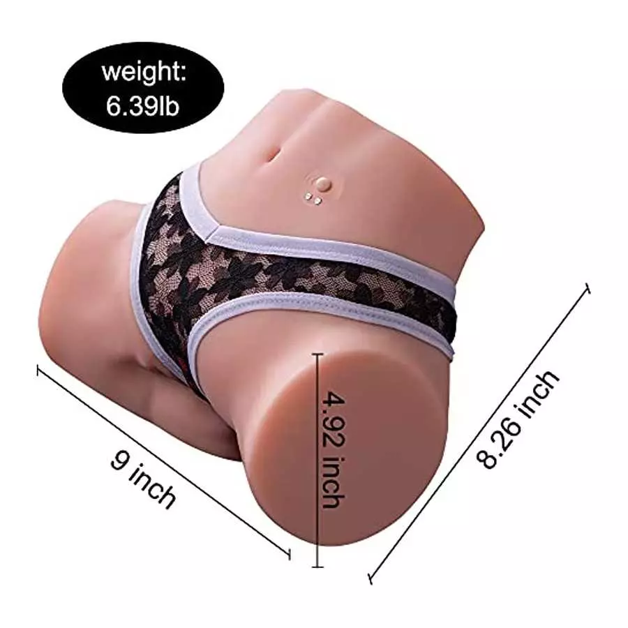 6.39lb Vibrating Stroker Realistic Vagina Ass Sex Toy Male Masturbator Rechargeable Sex Doll Rechargeable Lifelike Pussy for Men