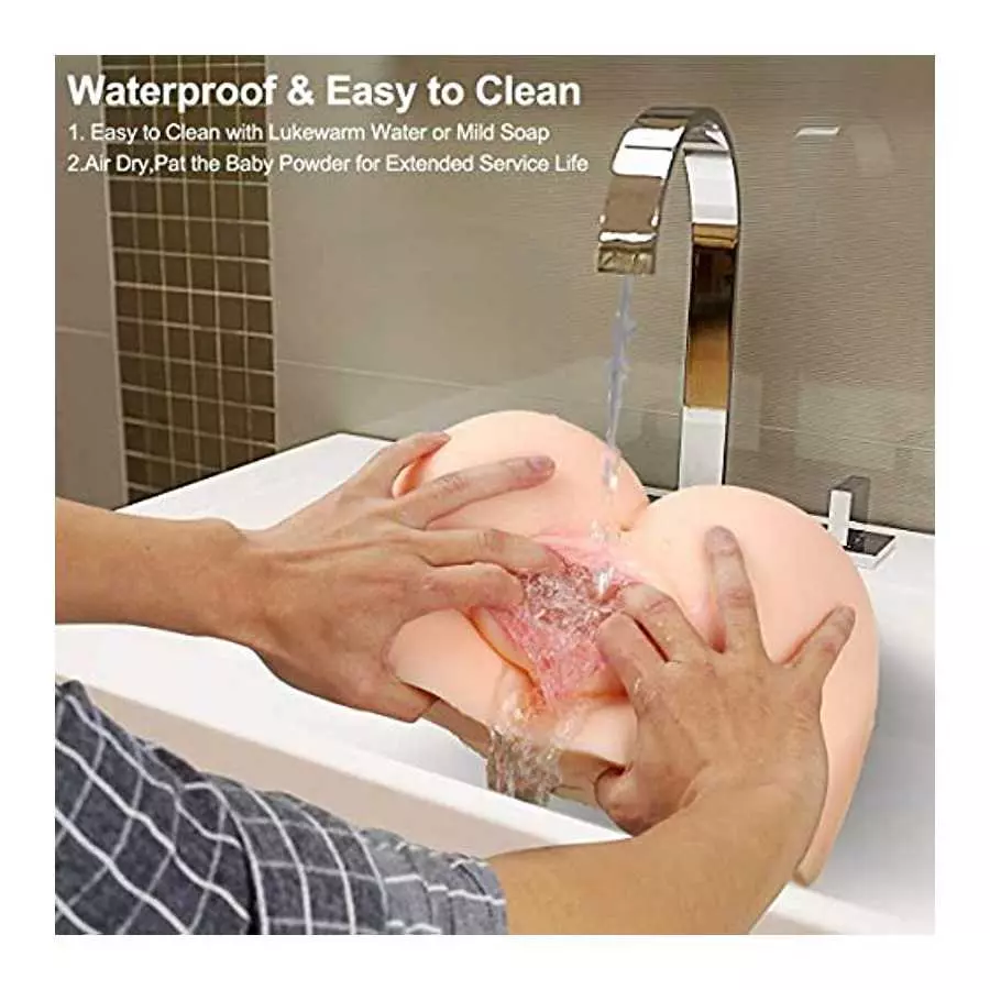 Male Masturbator Big Pussy Ass Male Sex Doll, 3D Realistic Life-Sized Pussy Silicone Vagina with Anal Channel