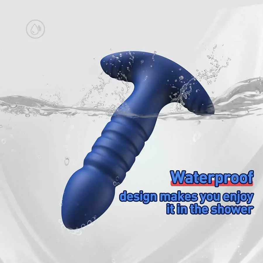 Anal Plug Vibrator with App Control Sex Toy for Men Women - Prostate Massager with 7 Thrusting & Vibrating Modes Adult Sex Toys 