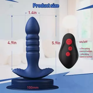 Anal Plug Vibrator with App Control Sex Toy for Men Women - Prostate Massager with 7 Thrusting & Vibrating Modes Adult Sex Toys Anal Plug Vibrator with App Control Sex Toy for Men Women - Prostate Massager with 7 Thrusting & Vibrating Modes Adult Sex Toys