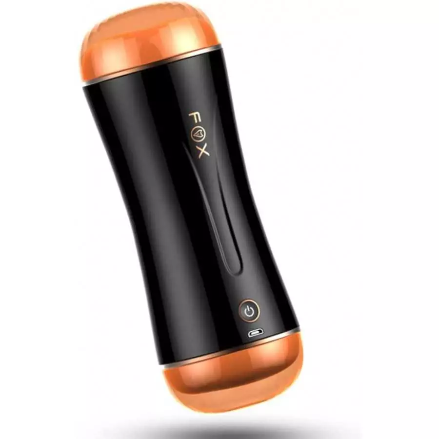 SOIMISS Double- Head Automatic Male Masturbator Masturbation Cups Realistic Male Interactive Voice Male Stroker Toy (Black)