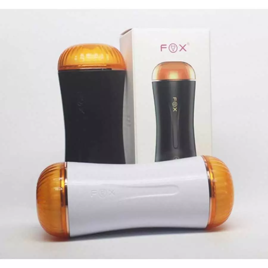 SOIMISS Double- Head Automatic Male Masturbator Masturbation Cups Realistic Male Interactive Voice Male Stroker Toy (Black)