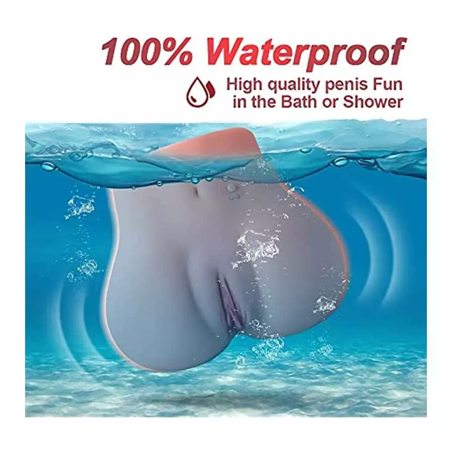 2.3KG Pussy Ass Male masturbator with Virgin Tight Labia, 3 Speed 7 Frequency Vibration Magnetic Charging 3D Channel Suitable fo