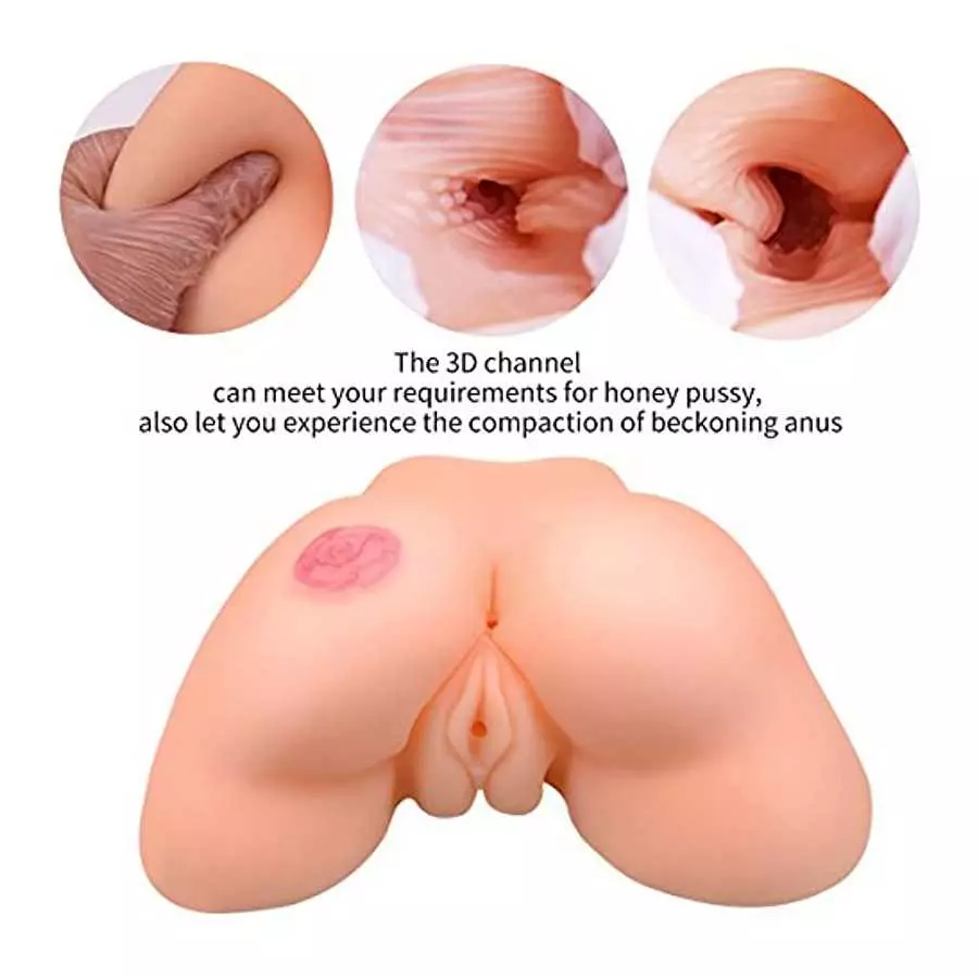 5 LB Lifelike Sex Doll Male Masturbator Toys Big Pocket Pussy Ass with Realistic Vagina Anal Sex Stroker,Silicone Adult Butt Toy