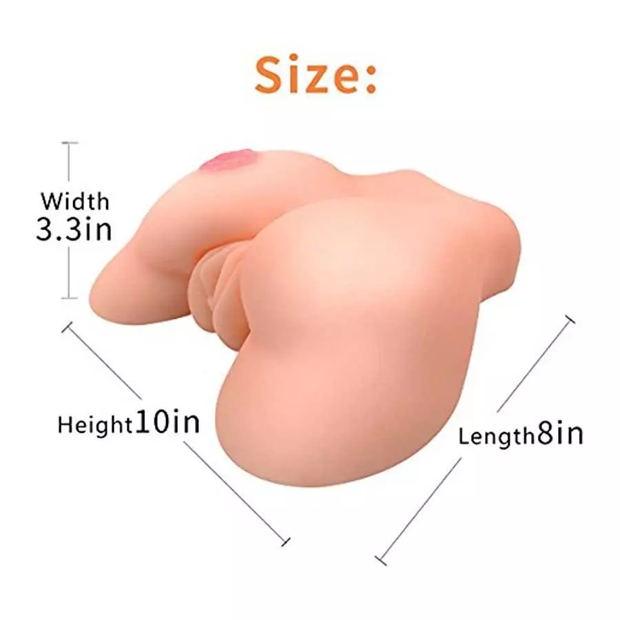 5 LB Lifelike Sex Doll Male Masturbator Toys Big Pocket Pussy Ass with Realistic Vagina Anal Sex Stroker,Silicone Adult Butt Toy