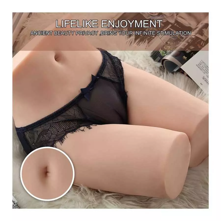 daomo Adult Sized Vibrating Sex Doll: Realistic Male Masturbators Stroker Sex Torso Toy with Pocket Pussy Ass for Mens Masturbat