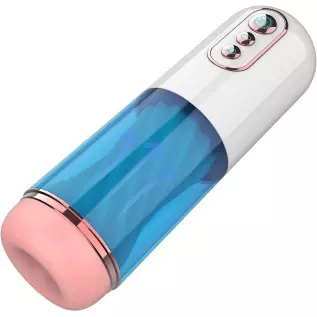 Male Masturbators Pocket Pussy Hands Free - Automatic Sucking Adult Sex Toys for Men, 3D Realistic Textured, with 3 Vacuum Sucti