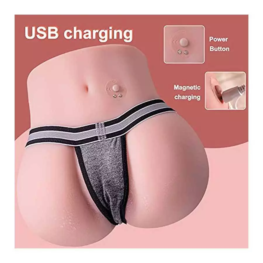 4.62lb Vibrating Butt Realistic Vagina Ass Sex Toy for Men Male Masturbator Rechargeable Stroker Sex Doll Lifelike Pussy Recharg