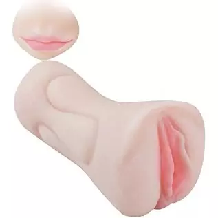 Male Masturbator Pocket Pussy Stroker, Yoaiv 3D Realistic Tight Vagina and Textured Mouth for Oral Sex, Double Stimulation Blowj