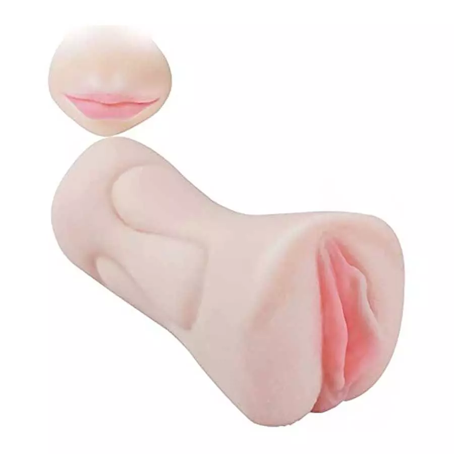 Male Masturbator Pocket Pussy Stroker, Yoaiv 3D Realistic Tight Vagina and Textured Mouth for Oral Sex, Double Stimulation Blowj Male Masturbator Pocket Pussy Stroker, Yoaiv 3D Realistic Tight Vagina and Textured Mouth for Oral Sex, Double Stimulation Blowj