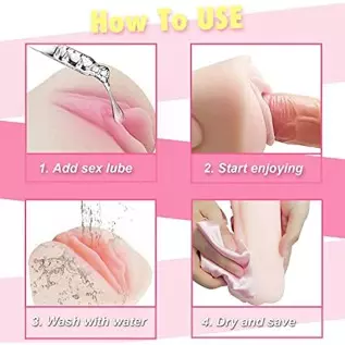 Male Masturbator Pocket Pussy Stroker, Yoaiv 3D Realistic Tight Vagina and Textured Mouth for Oral Sex, Double Stimulation Blowj Male Masturbator Pocket Pussy Stroker, Yoaiv 3D Realistic Tight Vagina and Textured Mouth for Oral Sex, Double Stimulation Blowj