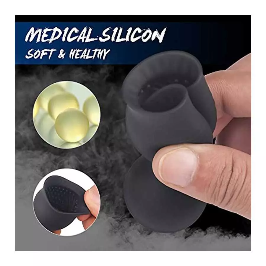 Penis Vibration masturbator, Men's Penis Glans Trainer, Glans wear Trainer 9 Modes, Reduce Sensitivity Men's Penis Vibration Mas